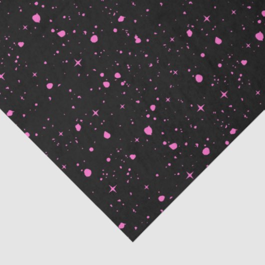 Starry Pink Night Seidenpapier (Detail)