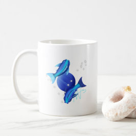 Starry Pisces Neptune Zodiac Kaffeetasse