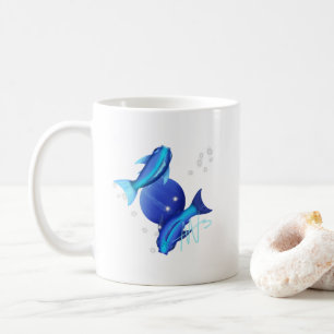 Starry Pisces Neptune Zodiac Kaffeetasse
