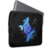 Starry Pisces Neptune Zodiac Laptopschutzhülle (Vorne Rechts)