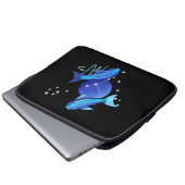 Starry Pisces Neptune Zodiac Laptopschutzhülle (Vorne Knopf)