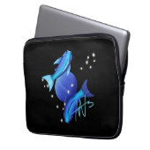 Starry Pisces Neptune Zodiac Laptopschutzhülle (Vorderseite Links)