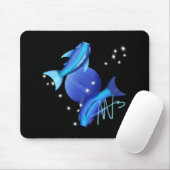 Starry Pisces Neptune Zodiac Mousepad (Mit Mouse)