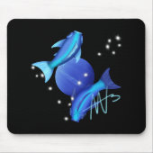 Starry Pisces Neptune Zodiac Mousepad (Vorne)