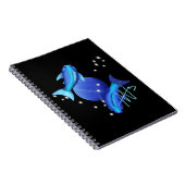 Starry Pisces Neptune Zodiac Notizblock (Rechte Seite)