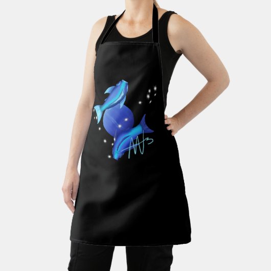 Starry Pisces Neptune Zodiac Schürze (InSitu)
