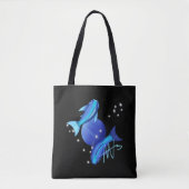 Starry Pisces Neptune Zodiac Tasche (Vorderseite)