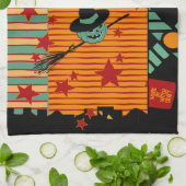 Starry Ride with Green Jack Tea Towel Geschirrtuch (Gefaltet)