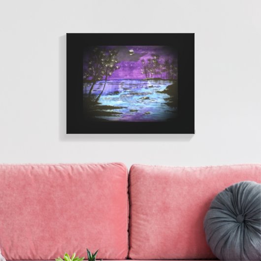 Starry River Print Leinwanddruck (Insitu (Wohnzimmer))