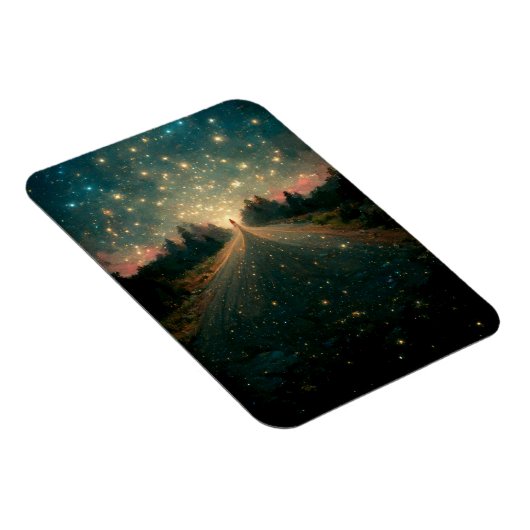 Starry Road Fantasy Landscape Sci-Fi Magnet (Rechte Seite)