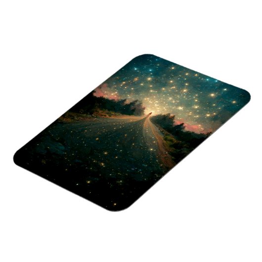 Starry Road Fantasy Landscape Sci-Fi Magnet (Linke Seite)