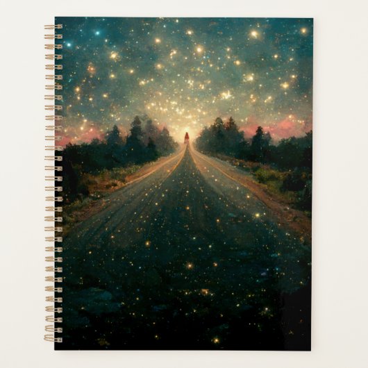 Starry Road Fantasy Landscape Sci-Fi Planer (Vorderseite)