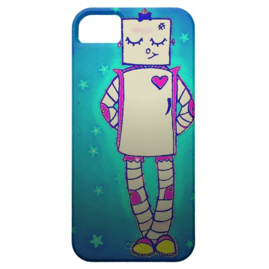 Starry Robot iPhone Case (Rückseite)