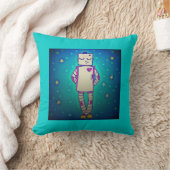 Starry Robot Throw Kissen (Decke)