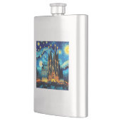 Starry Sagrada Familia Barcelona Flachmann (Links)