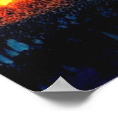 Starry Sagrada Familia Barcelona Poster (Ecke)