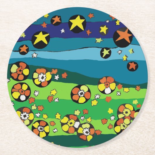 Starry Scene Untersetzer (Vorderseite)