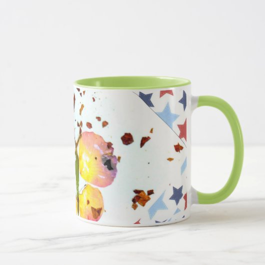 Starry Schmetterling, grüner Kaffee des Weckers Tasse (Rechts)