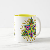 ~Starry~ Schneeflocke-Tasse Zweifarbige Tasse (VorderseiteRechts)