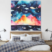 Starry Seascape Leinwanddruck (Insitu (Schlafzimmer))