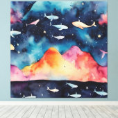 Starry Seascape Leinwanddruck (Insitu (Holzboden))