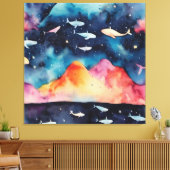 Starry Seascape Leinwanddruck (Insitu (Wohnzimmer))