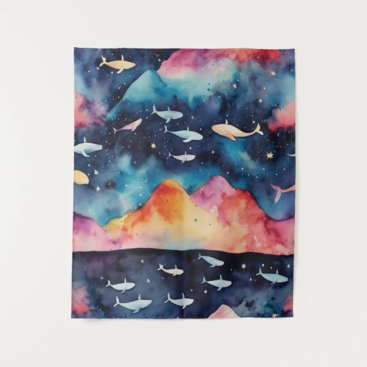 Starry Seascape Wandteppich (Vorderseite)