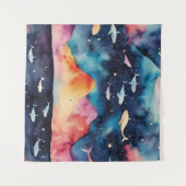 Starry Seascape Wandteppich (Vorderseite (Horizontal))