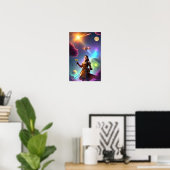 Starry Serenity: Reise zwischen Alien Gardens Poster (Heimbüro)