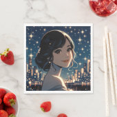 Starry Serenity Smile Serviette (Beispiel)