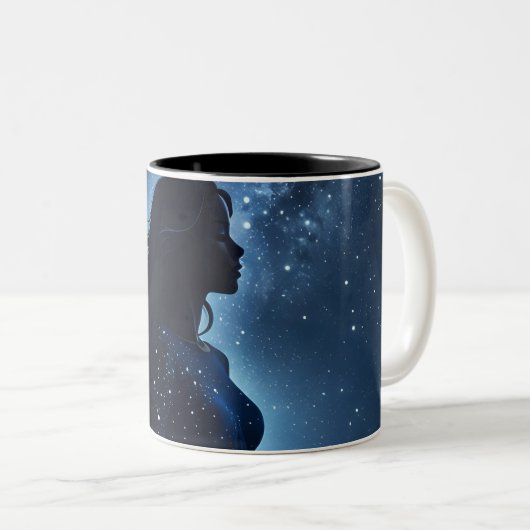 Starry Silhouette Dreamscape Tasse (VorderseiteRechts)