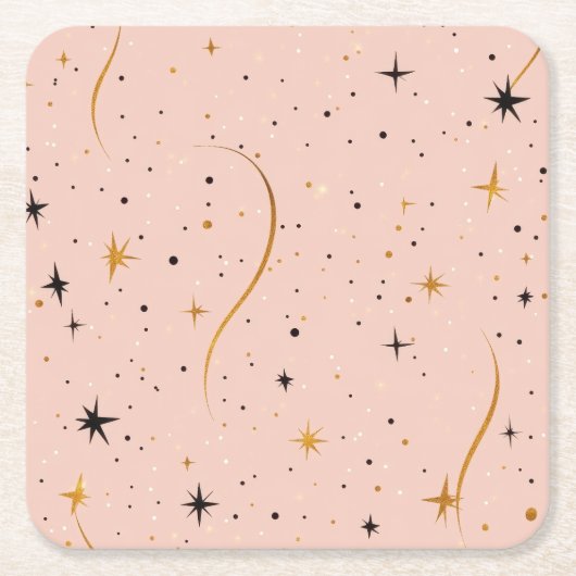 Starry Sip - Untersetzer mit Star Pattern (Vorderseite)