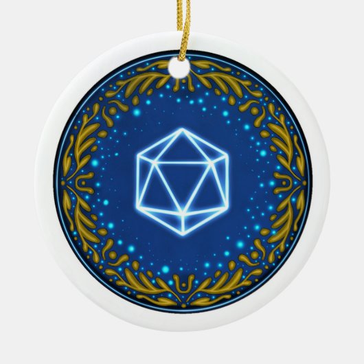 Starry Skies D20 Ornament (Vorne)