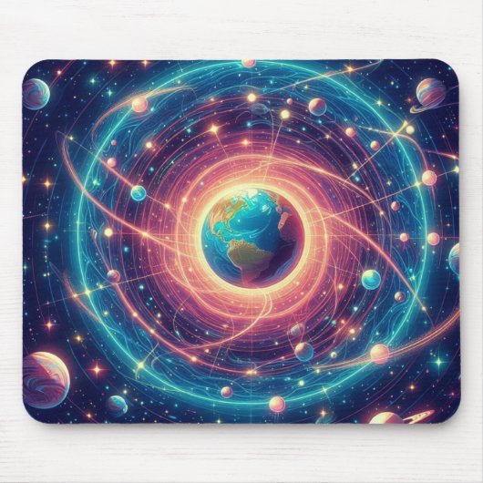 Starry Skies Thick Computer Mousepad (Vorne)