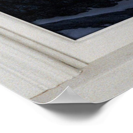 Starry Skies White Frame Illusion Poster (Ecke)