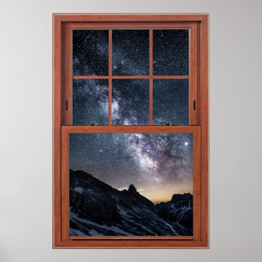 Starry Skies Window Illusion - Fake Window Poster (Vorne)