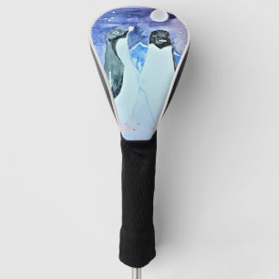 Starry Sky Adelie Penguins Golf Headcover