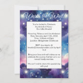 Starry Sky Adoption Babydusche Einladung (Vorderseite)