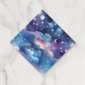 Starry Sky Adoption Dusche - Mond und Sterne Geschenkanhänger (Vorderseite)
