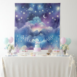 Starry Sky Adoption Duschvorhang Wandteppich