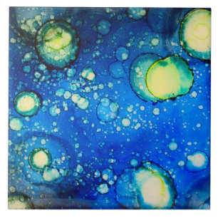 Starry Sky Alcohol Ink Painting Fliese