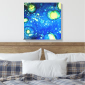 Starry Sky Alcohol Ink Painting Leinwanddruck (Insitu (Schlafzimmer))