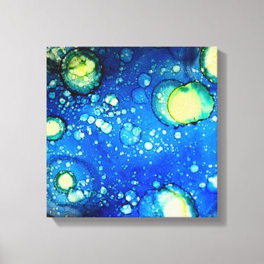 Starry Sky Alcohol Ink Painting Leinwanddruck (Vorderseite)