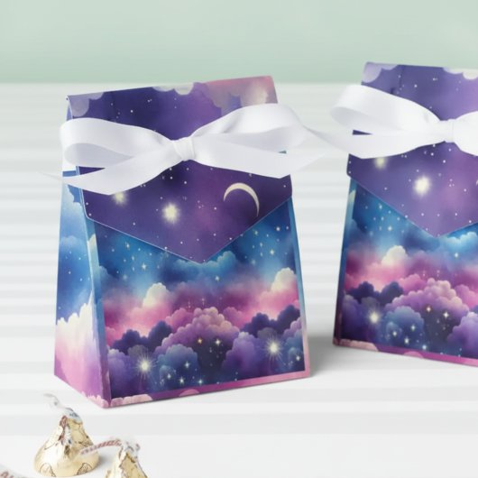 Starry Sky Baby Adoption Dusche - Mond und Sterne Geschenkschachtel