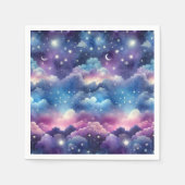 Starry Sky Baby Adoption Dusche - Mond und Sterne Serviette (Vorderseite)