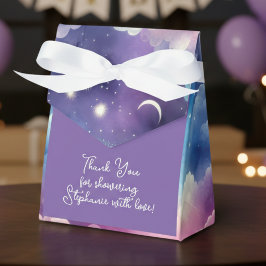Starry Sky Baby Adoption Shower – Moon and Stars Geschenkschachtel