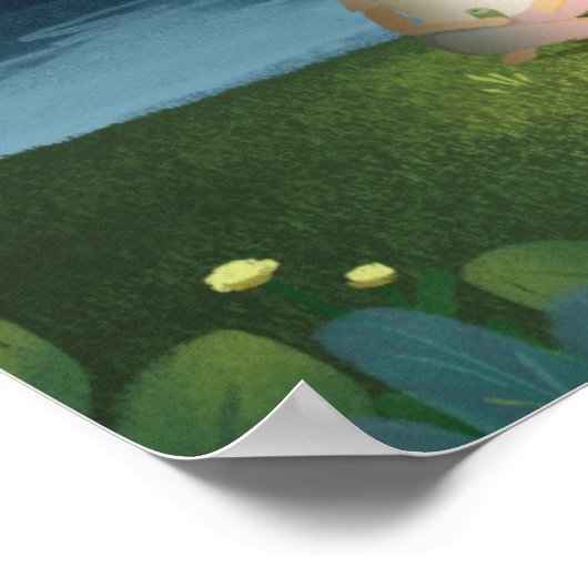 Starry Sky Camping Couple Zent Poster (Ecke)