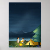 Starry Sky Camping Couple Zent Poster (Vorne)