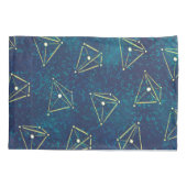 Starry Sky Chemistry Art - Molecule Constellations Kissenbezug (Rückseite)