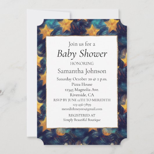 Starry Sky Einladung (Vorderseite)